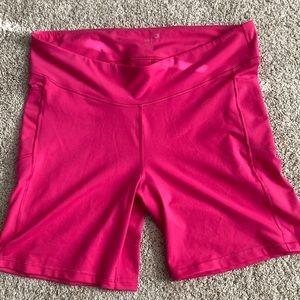 Gap Fit Hot Pink Bicycle Shorts with Pockets | Plus Size Bicycle Shorts